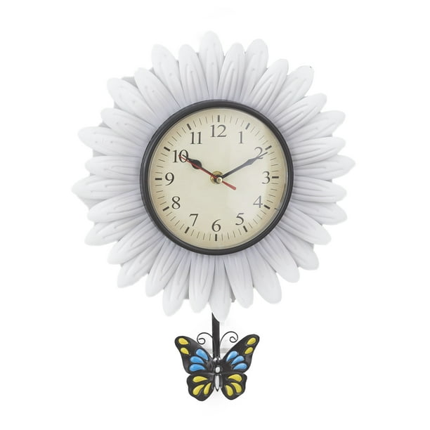 Wall Clock Gift Barber Shop Hair  Silent Non-Ticking Ply Wood White 103 